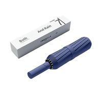 XYNM Paraguas Plegable Antiviento Anti-uv De Vinilo Negro A Prueba Viento Para Negocios, Completamente Automático,unisex, Lluvia Y Sol Umbrella-b-03