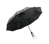 XYNM Paraguas Plegable Antiviento De Periódico Completamente Automático, Unisex, Resistente Al Viento, Lluvia Umbrella-10 Costillas - Negro