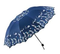 XYNM Paraguas Plegable Grande Doble Para 2 Personas, Vinilo Negro, Protección Uv, Sol Y Lluvia, Mujeres Estudiantes Umbrella-04