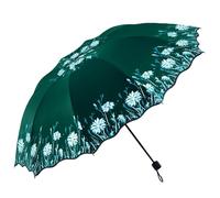 XYNM Paraguas Plegable Grande Doble Para 2 Personas, Vinilo Negro, Protección Uv, Sol Y Lluvia, Mujeres Estudiantes Umbrella-07