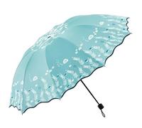 XYNM Paraguas Plegable Grande Doble Para 2 Personas, Vinilo Negro, Protección Uv, Sol Y Lluvia, Mujeres Estudiantes Umbrella-03
