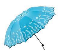 XYNM Paraguas Plegable Grande Doble Para 2 Personas, Vinilo Negro, Protección Uv, Sol Y Lluvia, Mujeres Estudiantes Umbrella-02
