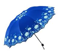 XYNM Paraguas Plegable Grande Doble Para 2 Personas, Vinilo Negro, Protección Uv, Sol Y Lluvia, Mujeres Estudiantes Umbrella-09