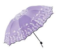 XYNM Paraguas Plegable Grande Doble Para 2 Personas, Vinilo Negro, Protección Uv, Sol Y Lluvia, Mujeres Estudiantes Umbrella-01