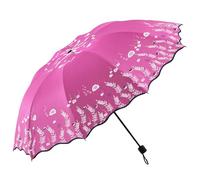 XYNM Paraguas Plegable Grande Doble Para 2 Personas, Vinilo Negro, Protección Uv, Sol Y Lluvia, Mujeres Estudiantes Umbrella-11