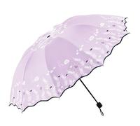 XYNM Paraguas Plegable Grande Doble Para 2 Personas, Vinilo Negro, Protección Uv, Sol Y Lluvia, Mujeres Estudiantes Umbrella-12
