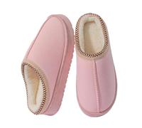 XYNM Zapatillas Casa Mujer De Algodón Hombres Mujeres Solas Gruesas Al Aire Libre Caca Invierno Sentimientos Punta Espesa-rosa-40-41