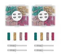 Xynovate 120 Bandas de Lijado Pequeñas para Broca de Uñas, Grano 120# 150# 180# 240# Mini Bandas de Lijado para Uñas AcríLicas, Manicura, Pedicura, Pulir, Quitar Armaduras, Exfoliar