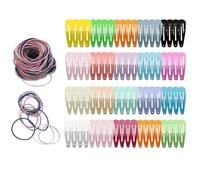 Xynovate 80 Horquillas pelo Niña, Pinzas para el cabello, 5CM Clips de Pelo de Metal, Pequeñas Multicolor Horquillas Clips