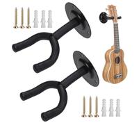 Xynovate Stand Universal Colgador Guitarra 2 Piezas, Guitar Hanger Hakenhalter Wandhalterung, Gancho de GuitarraColgador Eléctrica Acustica, Bajo y Ukelele