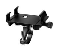 Xyntor Aluminum Alloy Cycling Phone Holder | Universal Motorcycle & Mountain Handlebar Mount | Secure Phone Clamp for Cycling/Commuting/Navigation | Black Shock - Absorbing Design