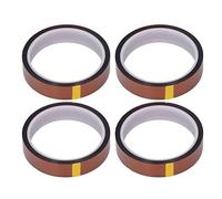 Xyntor Antistatic PI Tape 4 Roll Set | 280-300℃ Heat Tolerant No Remnant | Polyimide Tape for PCB Masking / 3D Printer/Battery Fixing | 33m per Roll, 4 Rolls Total (Width 20mm / 0.8in)