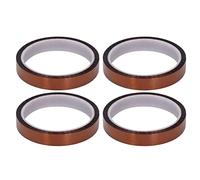 Xyntor Antistatic PI Tape 4 Roll Set | 280-300℃ Heat Tolerant No Remnant | Polyimide Tape for PCB Masking / 3D Printer/Battery Fixing | 33m per Roll, 4 Rolls Total (Width 15mm / 0.6in)
