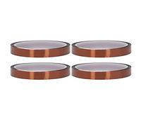 Xyntor Antistatic PI Tape 4 Roll Set | 280-300℃ Heat Tolerant No Remnant | Polyimide Tape for PCB Masking / 3D Printer/Battery Fixing | 33m per Roll, 4 Rolls Total (Width 12mm / 0.5in)