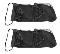 Xyntor Ball Pouch | 36 Ball Capacity Nylon Mesh Bag | Ball Holder with Hanging Rope/Cart/Bag | 2 Pack, Sturdy & Secure