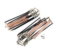 Xyntor Billiard Table Pocket Rails 6Pcs | Bronze Brass Ball Falling Rail for Snooker/US Pool | Sturdy Ball Return System with Adjustable Belts | 32x9cm Replacement Rails