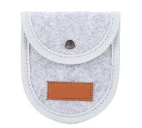 Xyntor Bolsa para púas de Guitarra |Soporte para púas de Fieltro de Lana y Estuche de Almacenamiento |Organizador de Accesorios portátil para Guitarra acústica/eléctrica (Gris)