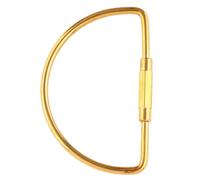 Xyntor Brass Screw Lock Key Clip | Secure Hook for Keys/Outdoor Gear/DIY | Sturdy Key Ring Clip with Locking Mechanism | Loss - Proof Design for Daily Use (D shape 58mm)