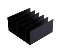 Xyntor Desktop File Organizer 5 Compartments Iron Integrated | Clear Desk Clutter in Seconds for Home/Office/School | Portable Document Sorter with Grip Base