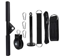 Xyntor DIY Exercise Equipment Set 9Pcs | Loading Pin & Pulley System for Triceps/Back/Leg Training | High - Strength Nylon Rope & Quiet Pulley | Home Gym Strength Training Equipment