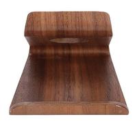 Xyntor Double - Sided Walnut Phone Stand | Tablet & Mobile Holder for Desk/Office/Home | Authentic Wood Phone Dock with Polished Perimeter | Universal Device Stand (Walnut Brown)