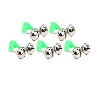 Xyntor Fishing Bite Alarm 5 Pack | Twin Bell Alert with Strong Grip Clip | Rod Tip Fishing Alarm for Night Fishing/Lake/Sea | Stainless Steel Construction