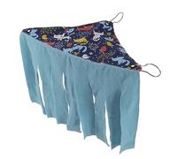 Xyntor Guinea Pig Hammock and Hideout | Soft Hanging Bed for Hamster/Chinchilla/Ferret | Cozy Cage Accessory with Metal Hooks, 30x30cm