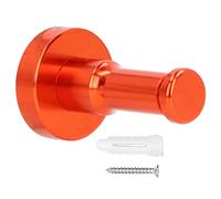 Xyntor High Capacity Towel Hook | 15kg / 33lb Load Bearing Wall Hanger for Bathroom/Kitchen/Balcony | Aluminum Coat Hook with Easy Installation (Beautiful orange)