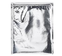 Xyntor Insulated Food Storage Bags 5 - Pack | 3 - Size Aluminum Foil Cooler Bags for Hot & Cold Food | Reusable Thermal Bags for Picnic/Lunch/Travel | Leakproof Zipper Lock, (25 * 30cm)