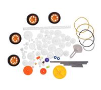 Xyntor Juego de Engranajes de plástico de 78 Piezas y Kit de polea |Reemplace Piezas dañadas para proyectos de Bricolaje/robótica/Hobby |Engranajes, Correas, Tornillo sin Fin y