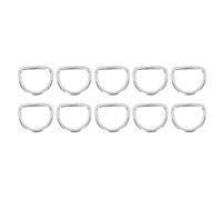 Xyntor Marine Grade D Ring | 316 Stainless Steel Welded Continuous Boat Accessories | 4mm Thick for Rigging/Anchoring/Tarps | 10Pcs 30x22mm