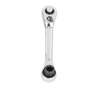 Xyntor Mini Socket Ratchet Wrench 1/4 Inch | 72 - Tooth Quick Release for Tight Spaces | Double Drive Hex Bit & Socket Tool | Chrome Alloy Steel, Oxidation Guarded