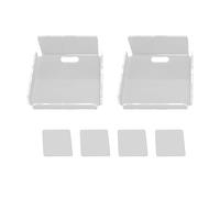 Xyntor Paquete de 2 estantes de Pared para Altavoces acrílicos |Ajuste multiángulo de 30° |Estante Flotante Adhesivo para Cámaras/Altavoces Pequeños/Oficina en Casa |Espacio - Ahorro