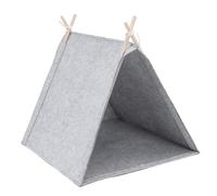 Xyntor Pet Teepee Tent | Breathable Felt Den for Small Dogs/Cats