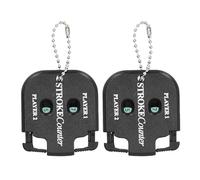 Xyntor Portable Score Keeper | 2 - Pack Mini Stroke Monitor with Keychain | ABS Digital Scoring Device for Sports/Baseball/Tennis | Lightweight Pocket Sports Accessory