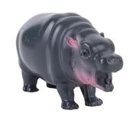Xyntor Pygmy Hippo Statue | Cute Synthetic Figurine for Home/Office/Car Decor | Playful Animal Lover Present and Collectible | Handcrafted Desktop Decoration