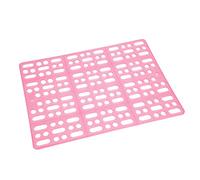 Xyntor Rabbit Cage Mat | Sturdy Plastic Resting Pad for Guinea Pigs/Bunnies | Easy to Maintain Pet Cage Flooring | Gripping & Secure (Rosa)