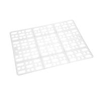 Xyntor Rabbit Cage Mat | Sturdy Plastic Resting Pad for Guinea Pigs/Bunnies | Easy to Maintain Pet Cage Flooring | Gripping & Secure (Blanca)