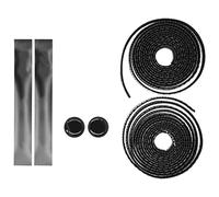 Xyntor Road Riding Handlebar Tape | Secure - Grip EVA Foam Cushion for Shock Dispersion | PU Handlebar Wraps for Road Riding/Mountain Riding | Includes Bar Plugs & Finishing Tapes (Black and White)