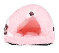 Xyntor Small Animal Bed | Winter Warm Hamster House with Cotton Cushion | Cozy Sleeping for Hamsters/Guinea Pigs/Hedgehogs | Flannelette & Sponge, Machine Washable (S)