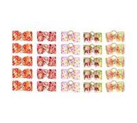 Xyntor Small Dog Hair Bows with Rubber Bands | Cute & Sturdy Pet Hair Accessories for Puppies/Cats/Rabbits | 25 - Pack Stylish Head Flowers