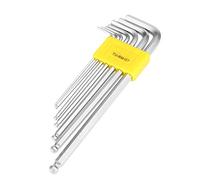 Xyntor Specialist 7PCS Extended Ball End Hex Key Set | Chrome Alloy Steel L - Wrench for Mechanics/Engineers/DIY | 1.5mm - 6mm Long Reach Tool Kit with Ergonomic Handle