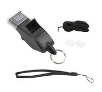 Xyntor Sports Whistle with Lanyard | Loud Crisp Sound for Referees/Coaches/Survival | ABS Plastic Whistle for Training/Schools/Emergencies | 2 Covers Included