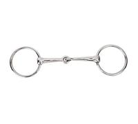 Xyntor Stainless Steel Horse Snaffle bit | Hollow Jointed Mouth for Comfort & Control | Equestrian Supplies for Training/Riding/Jumping | 65mm Rings, 212g
