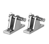 Xyntor Stainless Steel Quick Release Boat Deck Hatch Hinge | 90° Pin Latch for Marine/Truck/Trailer | Stainless Steel Sturdy Spring | 2 - Piece Set