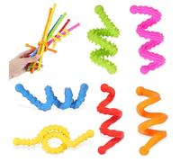 XYOFUN 6 unidades de palillos de silicona para doblar y moldear, concentración y alivio del estrés en TDAH, autismo, herramientas sensoriales discretas para viajes, oficina y vida cotidiana