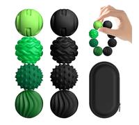 XYOFUN 8 piezas de juguetes magnéticos de silicona, bolas sensoriales de silicona, bolas de estrés texturizadas, juguetes de escritorio para oficina y hogar, gran idea de regalo para hombres y mujeres