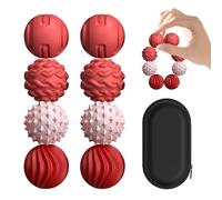 XYOFUN 8 piezas de juguetes magnéticos de silicona sensoriales de silicona, bolas de estrés texturizadas, juguetes de escritorio para oficina y hogar, gran idea de regalo para hombres y mujeres, color