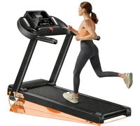 Xyphoril Cinta de Correr Eléctrica Plegable para Hogar, Inclinación Ajustable 0%-15%, Motor Sin Escobillas 3.0HP, Caminadora hasta 14KM/H, Banda de Carrera 102×39CM, Programas Fitness