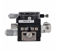 Xyr Stage, mesa industrial Xyr Lsp40Lm Xyr Plataforma de recorte de 3 ejes Ajuste de escenario lineal manual Mesa deslizante Ø 40 mm Soporte de rodamiento de alta resistencia confiable duradero